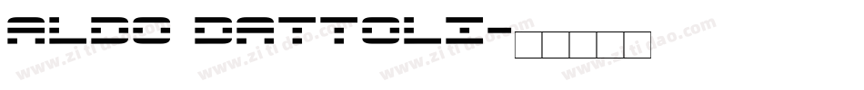 Aldo Dattoli字体转换